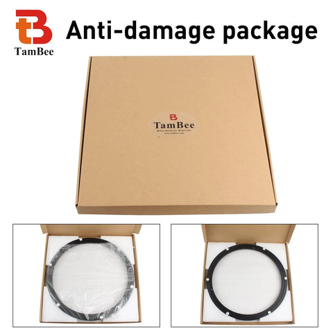 Packaging of 16 Inch Lazy Susan Hardware Heavy Duty Metal Rotating Turntable Bearing Ring Black Base for DIY applications