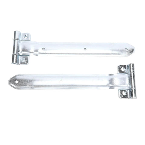 16 Inch Trailer Door Hinge Strap Set Four Pieces Offset Bent Metal Hinges for cargo trailer RV side door and enclosed utility trailers