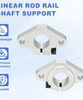 16mm Aluminum Linear Rod Rail Support Bracket For 3D Printers SHF16 Mounting Clamp And Motion Rod Guide Pack Of 2
