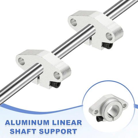 16mm Aluminum Linear Rod Rail Support Bracket For 3D Printers SHF16 Mounting Clamp And Motion Rod Guide Pack Of 2