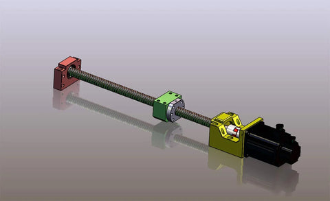 16mm CNC Ballscrew Kit SFU1605 RM1605 Anti-Backlash 400mm Ball Screw with Nut BK12 End Blocks BF12 Supports