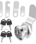 16mm Mailbox Lock With 4 Keys And 4 Lock Plates Heavy Duty Cam Lever Locks For Mailbox Cabinet Drawer Toolbox And Furniture Corrosion Resistant Zinc Alloy Security Upgrade