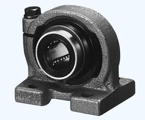 Front view of SMP16GUU NB 16mm Pillow Block Unit Motion Linear Bearing designed for smooth motion and stable alignment in automation systems.