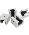 16mm SBR16UU Linear Bearing Pillow Block Open Box Slider Set For CNC Router Parts 4 Piece High Precision Aluminum Housing