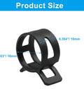 Close-up of 16mm heavy duty spring band hose clamp, 0.394 inch width, 65Mn steel, part of Set Of 30 Heavy Duty Spring Band Hose Clamps 16mm Inner Diameter.