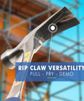 16 Oz USA Made Straight Rip Claw Hammer With Smooth Face And Shock Reduction Grip for Framing, Carpentry, DIY Projects