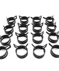 16 Pcs 22mm Spring Band Type Hose Clamps For Air Water Fuel Vacuum Lines Fit 23 To 24.5mm OD Hose 12mm Wide Smooth Interior 65MN Steel Durable Clamp Set