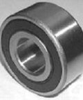 16x30x10mm Non-Standard Ball Bearing 16mm x 30mm x 10mm in chrome steel with rubber seals, side view