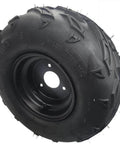 16×8-7 left Tires Wheels with Rim For 50-125cc ATV Go-Kart ATV, featuring durable rubber and high-traction tread for racing.