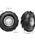 16x8-7 Go Kart Wheels, 16x8x7 16x8-7 Go Kart Tires with Wheels 7inch side view with measurements, for ATV UTV Quad Lawn Mower.