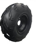 Side view of 16×8-7 left Tires Wheels with Rim for 50-125cc ATV Go-Kart ATV, showing high-traction tread and durable design.