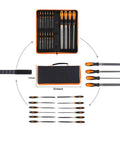 Premium 17-piece file set in a rugged carry case, forged from T12 alloy steel, with engineer and needle files for metal shaping.