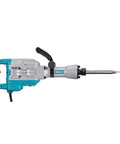 Powerful 1700W Corded Demolition Jack Hammer With 31 Pound Weight Delivers 1900 BPM And 55 Joules For Aggressive Concrete Pavement Brick And Tile Breaking Includes Carrying Case Flat Chisel And Bull Point Chisels For Construction And Renovation Projects