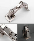 2 PCS 175 Degree Hinges Soft Close Hinge Hydraulic Frameless Cabinet Doors Hinges Adjustable Mounting Hinges for Cabinet