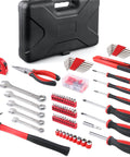 175 Piece All Purpose Tool Kit In Durable Toolbox Case For Home Auto Garage Travel Emergency DIY Projects And Everyday Repairs
