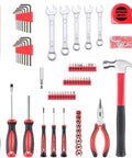 175 Piece All Purpose Tool Kit In Durable Toolbox Case For Home Auto Garage Travel Emergency DIY Projects And Everyday Repairs Perfect Housewarming Gift For DIYers, showing various tools like screwdrivers, wrenches, and pliers.