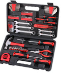 175 Piece All Purpose Tool Kit In Durable Toolbox Case For Home Auto Garage Travel Emergency DIY Projects And Everyday Repairs