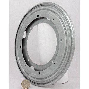 176 lbs Capacity 9" Lazy Susan Bearing 23/64" Thick Turntable Bearing displayed with a coin for size reference.