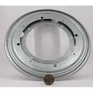 176 lbs Capacity 9" Lazy Susan Bearing 23/64" Thick Turntable Bearing displayed with a coin for size reference.