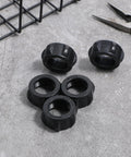 Six Pack Replacement Tightening Nuts For 17mm Ball Head Car Mounts Screw On Adapters M17 By One Point Five Thread displayed on surface