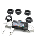 Six Pack Replacement Tightening Nuts For 17mm Ball Joint Adapters For Car Mounts Screw On With Bracket Holder Ring and caliper measurement