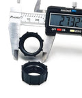 Digital caliper measuring Six Pack Replacement Tightening Nuts For 17mm Ball Joint Adapters For Car Mounts Screw On
