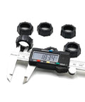Digital caliper measuring Six Pack Replacement Tightening Nuts For 17mm Ball Joint Adapters For Car Mounts.