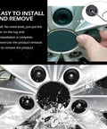 Installing 20 Pieces 17mm Car Wheel Lug Nut Covers With Removal Tool For VW Jetta Beetle Passat GTI CC Black ABS Plastic