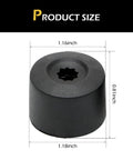 20 Pieces 17mm Car Wheel Lug Nut Covers With Removal Tool For VW Jetta Beetle Passat GTI CC Black ABS Plastic Wear Resistant