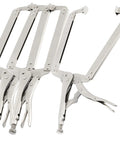 Heavy Duty 3 Piece 18 Inch C Clamp Locking Pliers Set With Large Face And Swivel Pads For Woodworking Carpentry Welding And Electrical Projects Vise Grip Style C Clamp JOIKIT Pro Grade Heavy Duty Construction