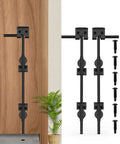18 Inch Cane Bolt Drop Rod for Gates and Fences, heavy duty gate latch for wood, metal, and vinyl fences, black coating, 2 pack