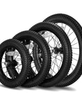 18 Inch Kids Bike Front Wheel Replacement with Air Rubber Tire, Black Steel Rim, Stainless Spokes, 3/8 inch axle, fits JOYSTAR bikes