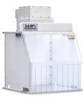 18 Inch Portable Vertical Laminar Flow Hood Positive Pressure For ISO Class 5 Cleanroom Lab Use Delivers Filtered Air To Your Work Bench