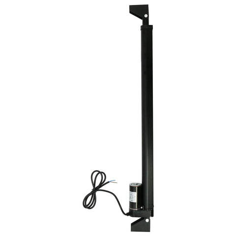 DasMarine 18-inch black linear actuator with mounting bracket and DC motor