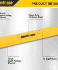 18 Inch Sheet Metal Folding Tool for HVAC Bending and Forming Metal With Dual Folding Depths 3/8 Inch and 1 Inch steel construction