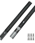 Two Pairs 18 Inch Soft Close Drawer Slides Heavy Duty Cabinet Rails With Full Extension Ball Bearing Design 3 Section Drawer Runners