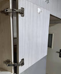 4pack 180 Degree Kitchens Cabinet Corner Cabinet Door Hinge installed on frameless cabinet, demonstrating hidden design and smooth operation.