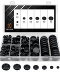 188 Piece Rubber Grommet Kit for Wiring Electrical Plumbing Round Hole Seals Waterproof Insulation and Wire Protection