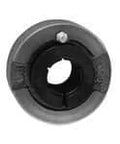 Front view of UEC207 35mm Accu-Loc round cartridge insert, single, C207 cast iron housing, wide inner ring, sealed ball bearing.