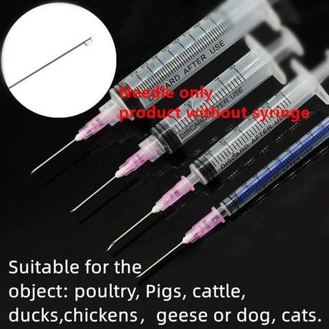 18 Gauge 1 Inch Sterile Disposable Injection Needles With Cap 100 Pack For Scientific Research And Industrial Dispensing, needle only without syringe