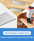 18 Gauge Brad Nails 2 Inch Galvanized 1000 Count For Pneumatic Brad Nailer Meite F32 F50C And Other 18 Gauge Nailers in use.