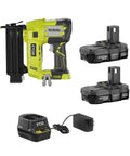 18V Air Strike Brad Nailer Kit with two batteries and charger for fast, precise trim nailing, shown with cordless design and tools