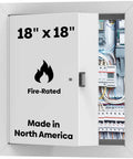 18x18 Insulated Fire Rated Metal Access Door With Flange, 20-Gauge Galvanneal Steel, 2-Inch Mineral Wool, installed view