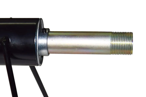 Close-up of heavy duty ball bearing frame from USA Made 18 Inch By 60 Inch Orange And White Nylon Windsock Kit for airport use.
