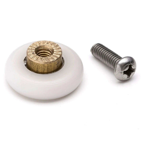 19mm Shower Door Rollers 4PCS Glass Sliding Door Pulley Replacement Wheels and screw for bathroom shower doors