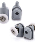 19mm Shower Door Rollers Set of 8 Single Replacement Runners with 4 Upper and 4 Bottom Wheels for Glass Sliding Shower Doors