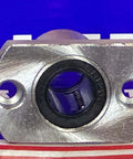 Front view of LMH12UU 12mm Flanged Ball Bushing CNC Linear Motion Bearing 12x21x30mm with a square flange
