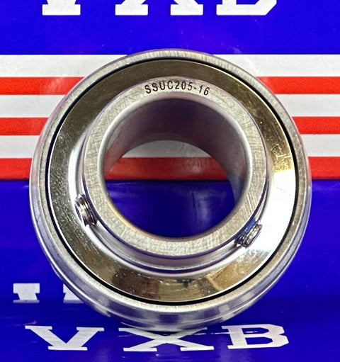SSUC205-16 Stainless Steel Insert 1" Bore Bearing - VXB Ball Bearings