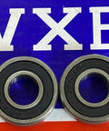 2-Pack SR6-2RS Ball Bearings 3/8" x 7/8" x 9/32" sealed stainless steel on VXB branded background