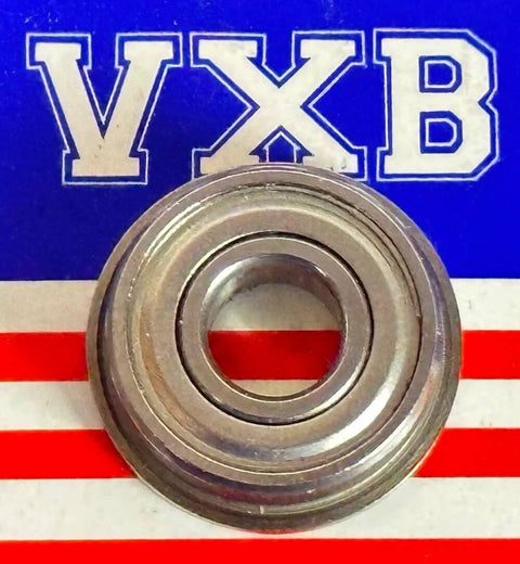 SF696ZZ Flanged Ball Bearing - Stainless Steel - Shielded - 6x15x5mm on VXB background